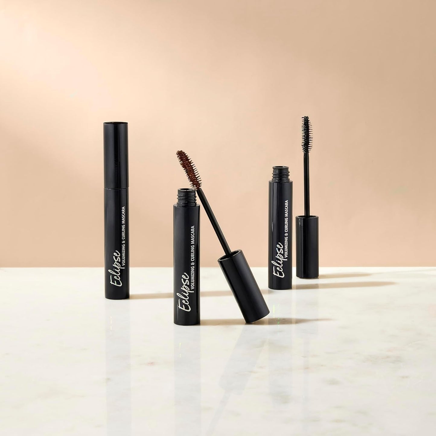 Lune+Aster Volumizing Curling Mascara - Black | Vegan Tubular Formula, Smudge-Proof & Easy Removal
