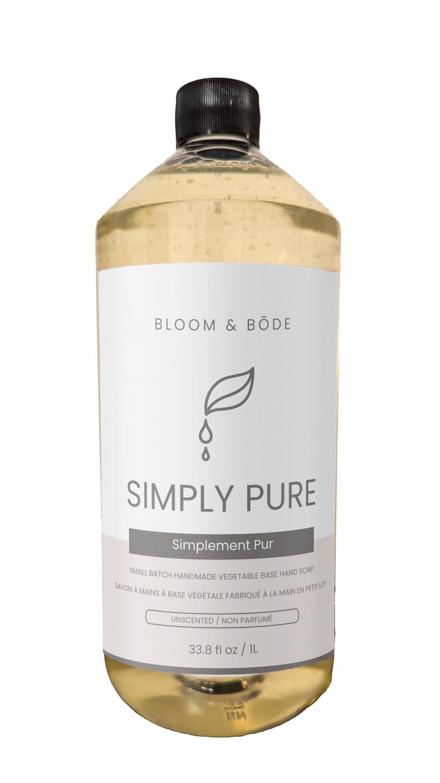 Luxury Liquid Hand Soap - Unscented Hand Wash - Gentle Hand Soap with Aloe Vera - Handsoap for Bathroom & Kitchen - Moisturizing Hand Soap, Simply Pure Scent (Unscented), 33.8 fl. oz.