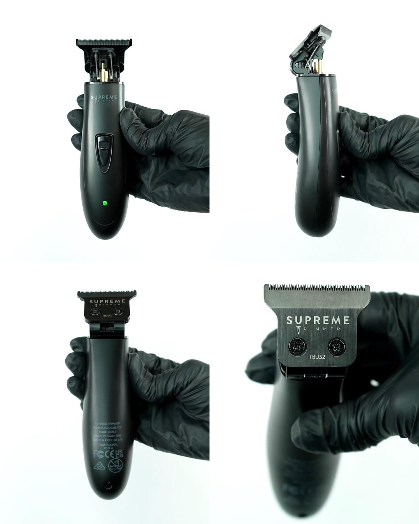 Supreme Trimmer Professional T Shaper | Cordless Hair & Beard Liner for Men | Low Noise, Precision Edger Clippers | Ideal for Sensitive Skin, Kids & Elderly | Barber & Home Use