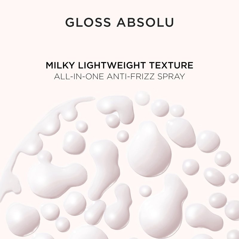 Kerastase Gloss Absolu Anti-Frizz Glaze Milk - Instantly Detangles, Hydrates & Smooths, Eases Blow-Dry, Absorbs Frizz & Fly-Aways, Protects from Heat & Humidity, For Long Hair, 1.52 Fl oz