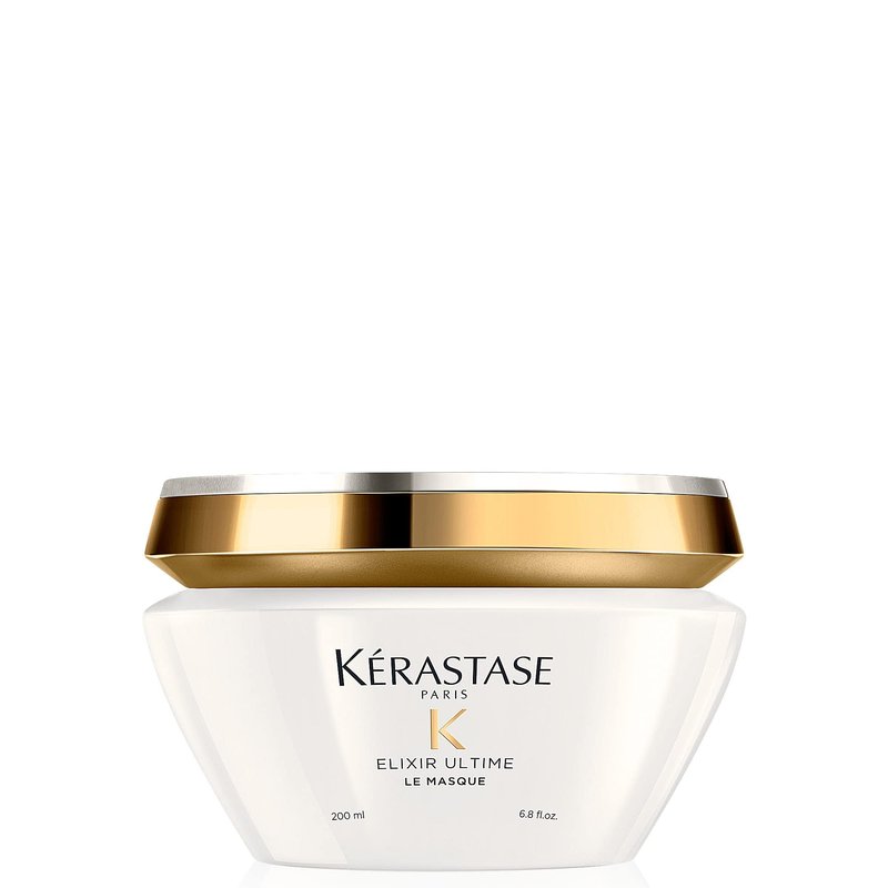Kérastase Elixir Ultime, Oil-infused Lightweight Shine Conditioning Treatment, For Dull Hair, With Five Precious Oils, Masque Elixir Ultime