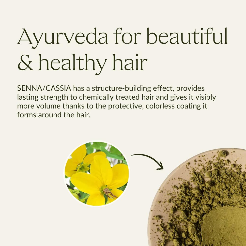 khadi SENNA/CASSIA Natural Hair Color - This colorless intensive care provides shine, volume, and elasticity - Plant hair color 100% herbal & natural - 3.5 oz