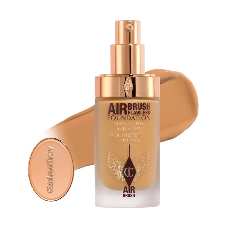 Charlotte Tilbury Airbrush Flawless Matte Foundation - Full Coverage Liquid Makeup for Natural-Matte Finish | Waterproof & Transfer Resistant