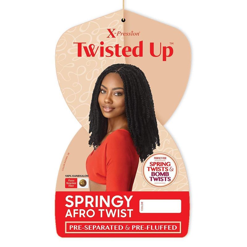 Outre Crochet Braids - X-Pression 3X Springy Afro Twist 16" | 3-Pack, Color 2