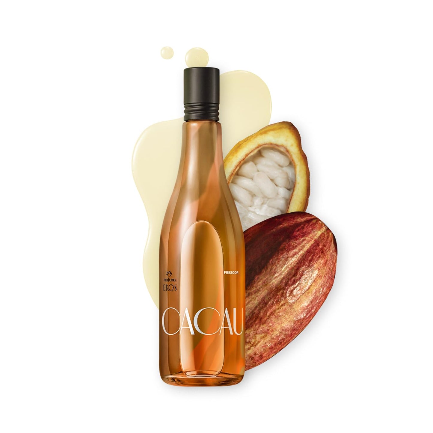 Natura Ekos Cacau Frescor Body Mist | Long-Lasting Women's Perfume with Orange, Gardenia & Vanilla - 150 ml