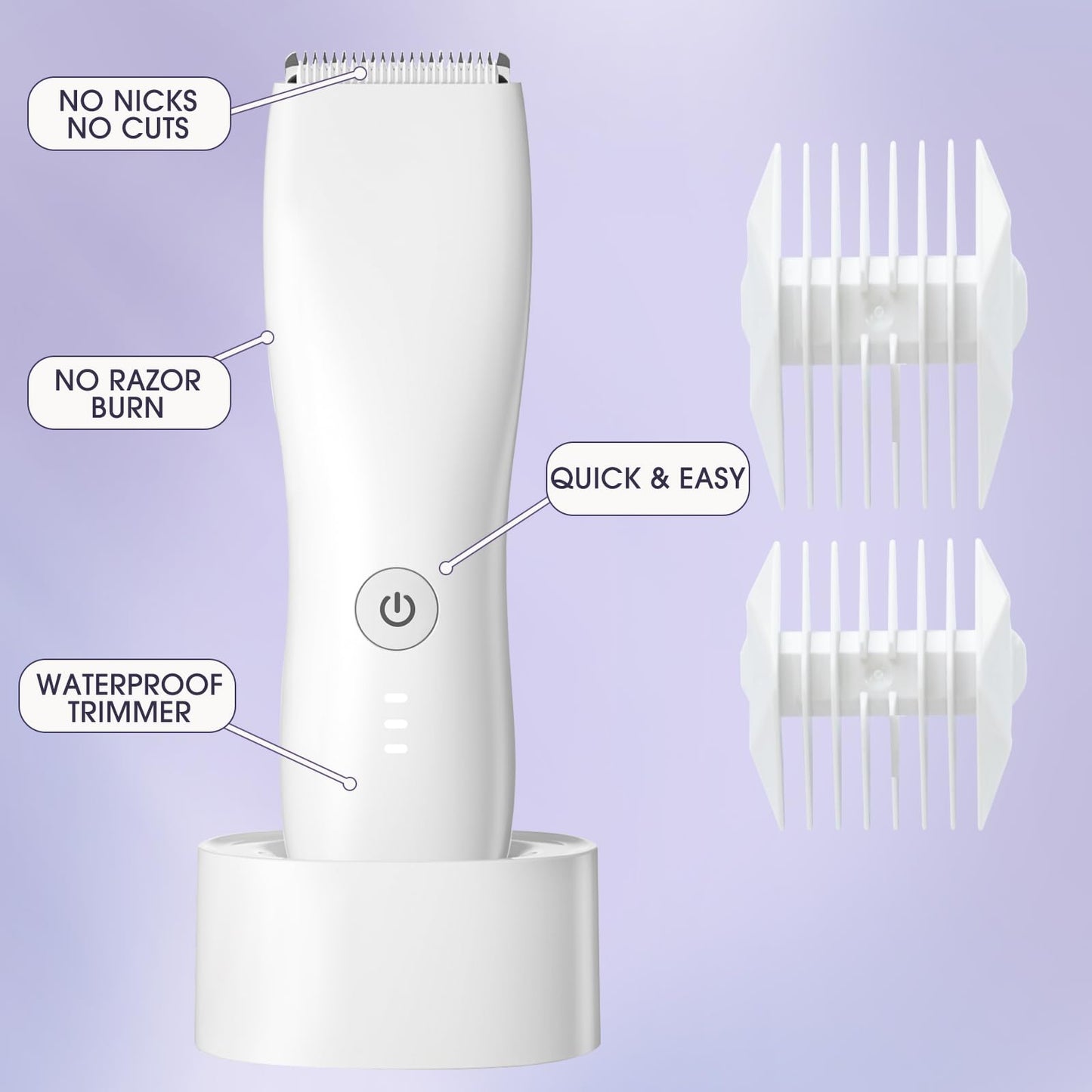 SavFinto Women Bikini & Pubic Hair Trimmer - Dual-Use Body Shaver for Men and Women | Multi-Area Facial & Body Hair Removal Tool
