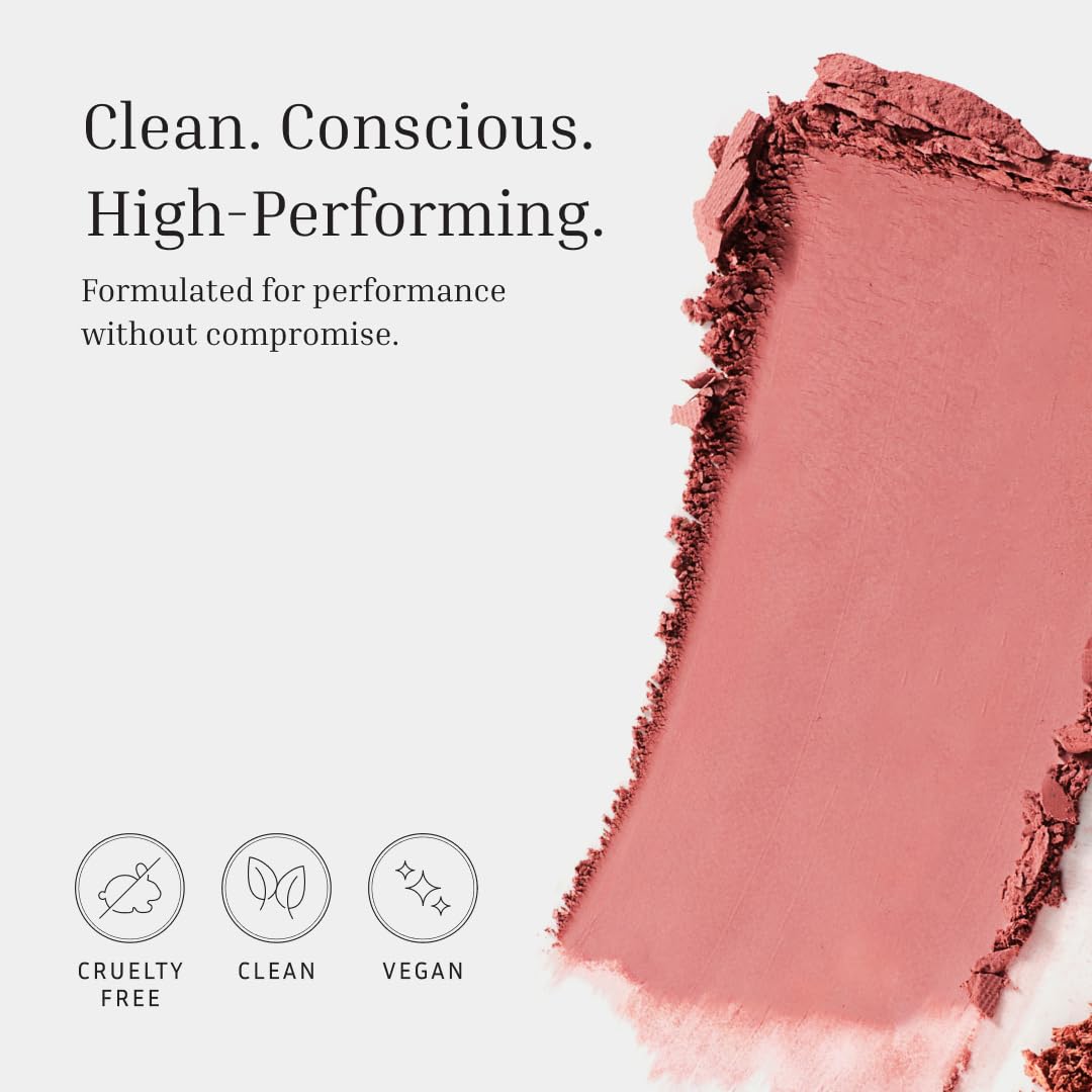 LITHE BEAUTY 4-Shade Sunset Blush Palette, Pink Tones for Natural Flush, Silky Blendable Powder, Clean Vegan Formula, Travel-Friendly, Compact