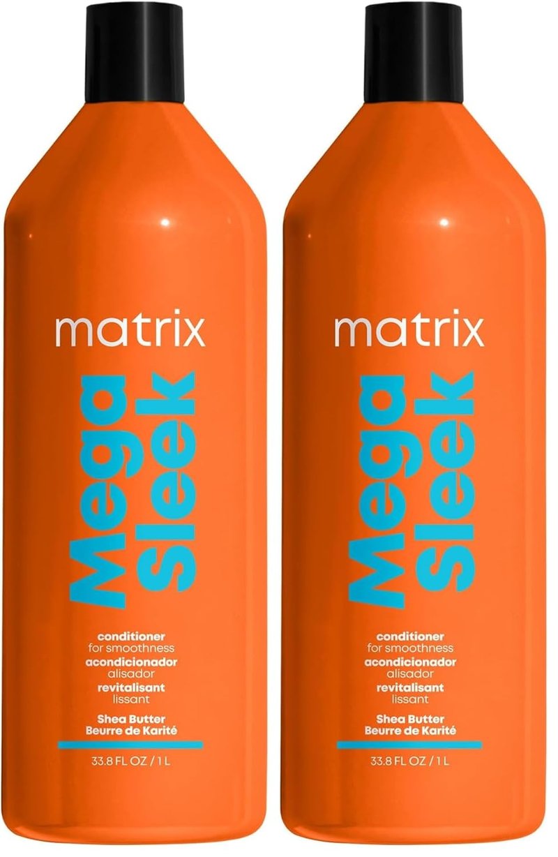 Matrix Mega Sleek Conditioner - Smoothing & Detangling for Dry, Damaged Hair | Vegan Formula with Shea Butter