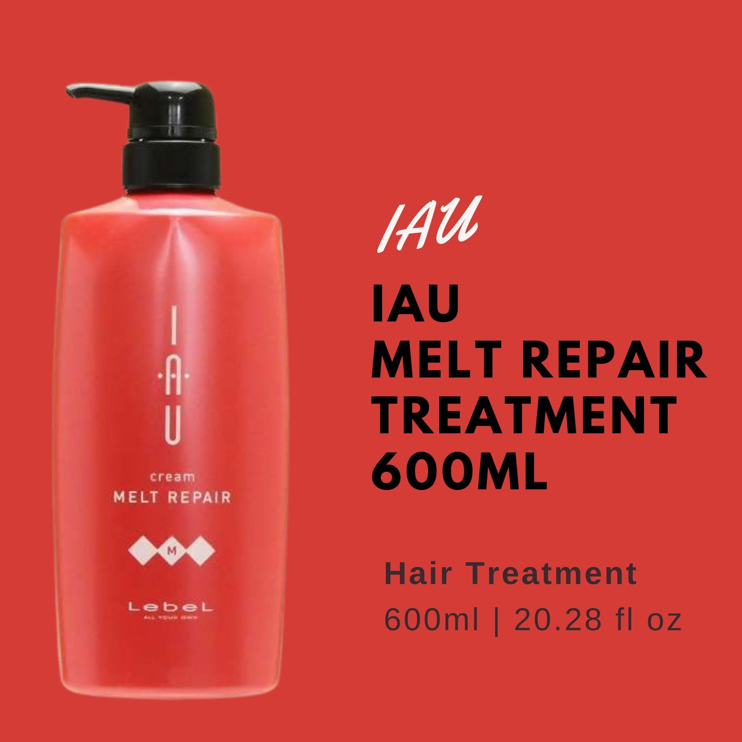 Lebel IAU Cream Melt Repair Hair Treatment - 600ml