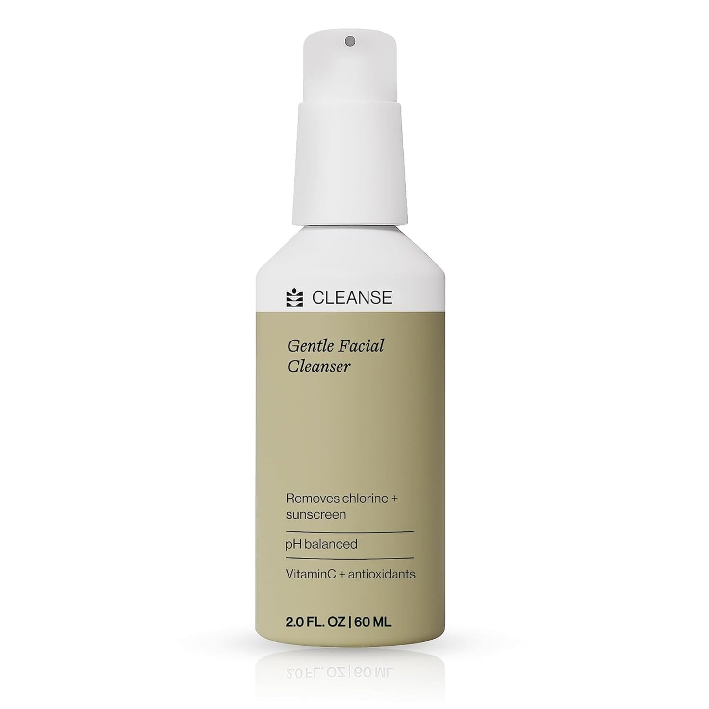 Dermasport Gentle Facial Cleanser for Athletes Hydrating Face Wash with Aloe and Hyaluronic Acid, Removes Chlorine Sweat & Sunscreen, Moisturizing Facewash for Men & Women, Fragrance/Paraben-Free