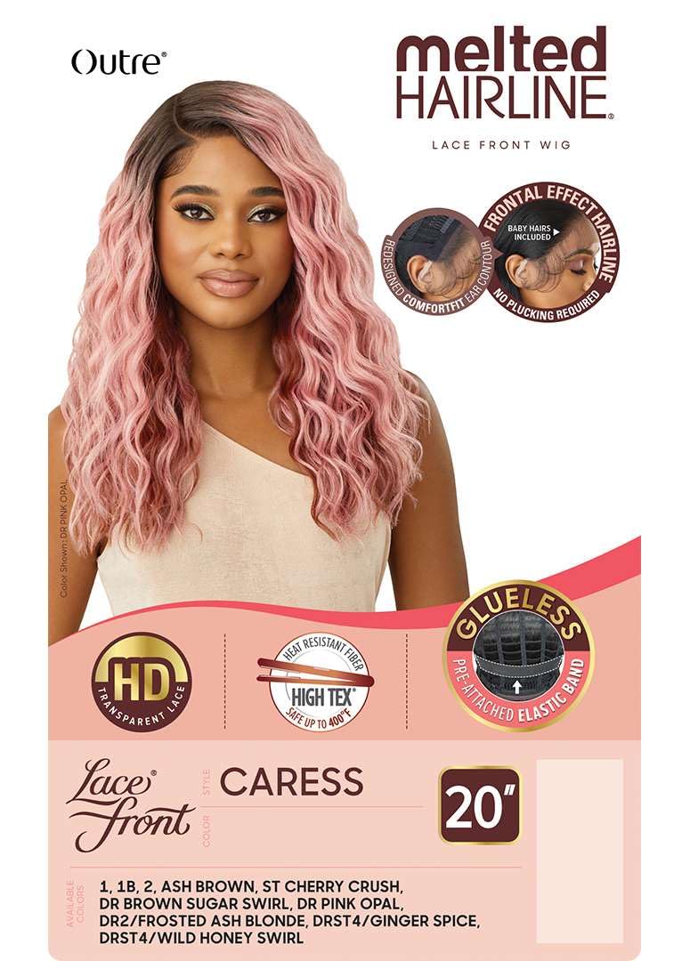 Outre Lace Front Wig - Melted Hairline - Caress (JET BLACK 1)