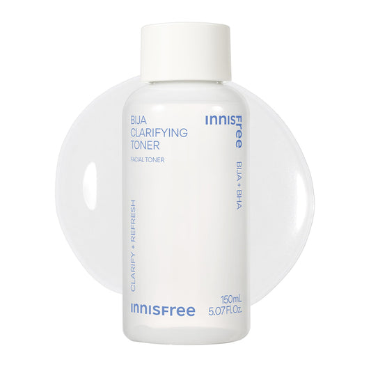 innisfree Bija Toner with Salicylic Acid, Korean Skincare for Pore Care, Smoothing, Clarifying, Oil Control