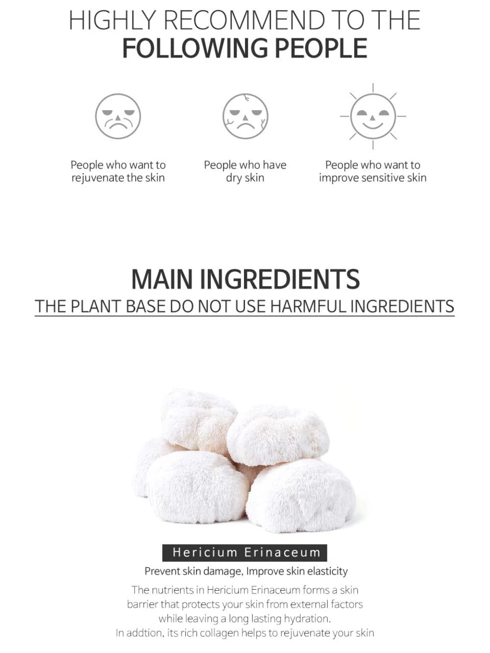 THE PLANT BASE Korean Collagen Serum – Time Stop Mushroom Ampoule, 76.5% Mushroom Extract & Vegan Collagen Face Serum for Anti-Aging, Firming & Plumping | K-Beauty Award Winner, 1.01 fl oz