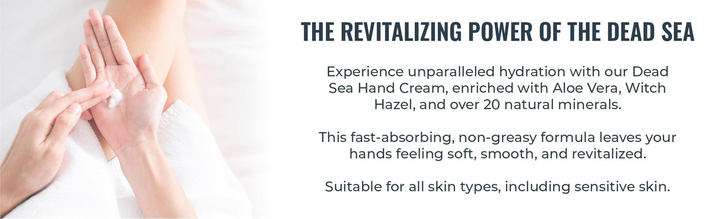 Dead Sea Soothing Hand Cream with Dead Sea Minerals 3.4 fl oz (Pack of 2) by Natural Elephant