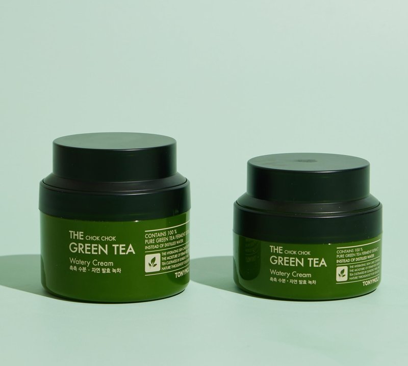 TONYMOLY The Chok Chok Green Tea Watery Moisturizer Cream – Intense Hydration with Fermented Green Tea Extract & Antioxidants, 3.4 oz