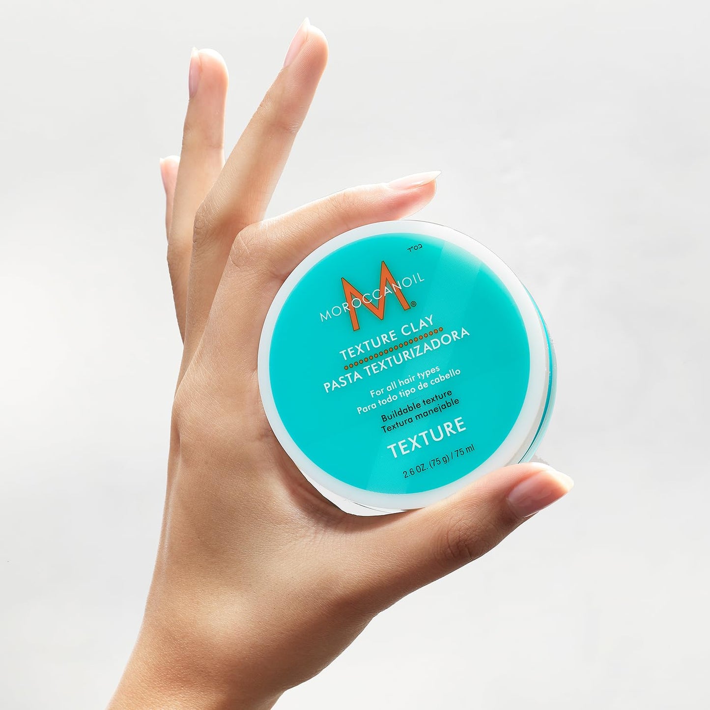 Moroccanoil Texture Clay - Strong Hold Styling Clay for Textured Hair | 2.6 Fl. Oz