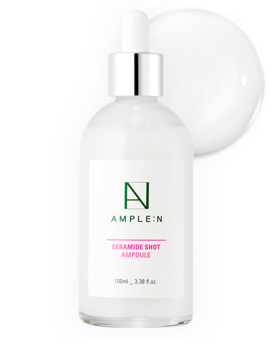 AMPLE:N Ceramide Shot Ampoule – Anti Aging and Hydrating Serum with Ceramide for Deep Moisturization – For Dry & Rough Skin to Reduces Wrinkles & Repairs Skin, 3.38 fl.oz.