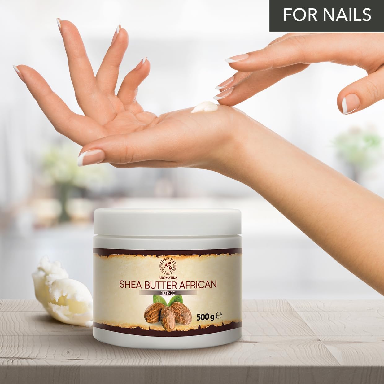 Refined Shea Butter 17.5 Oz | 100% Natural & Pure Body Care - Hair, Face, & Skin Moisturizer