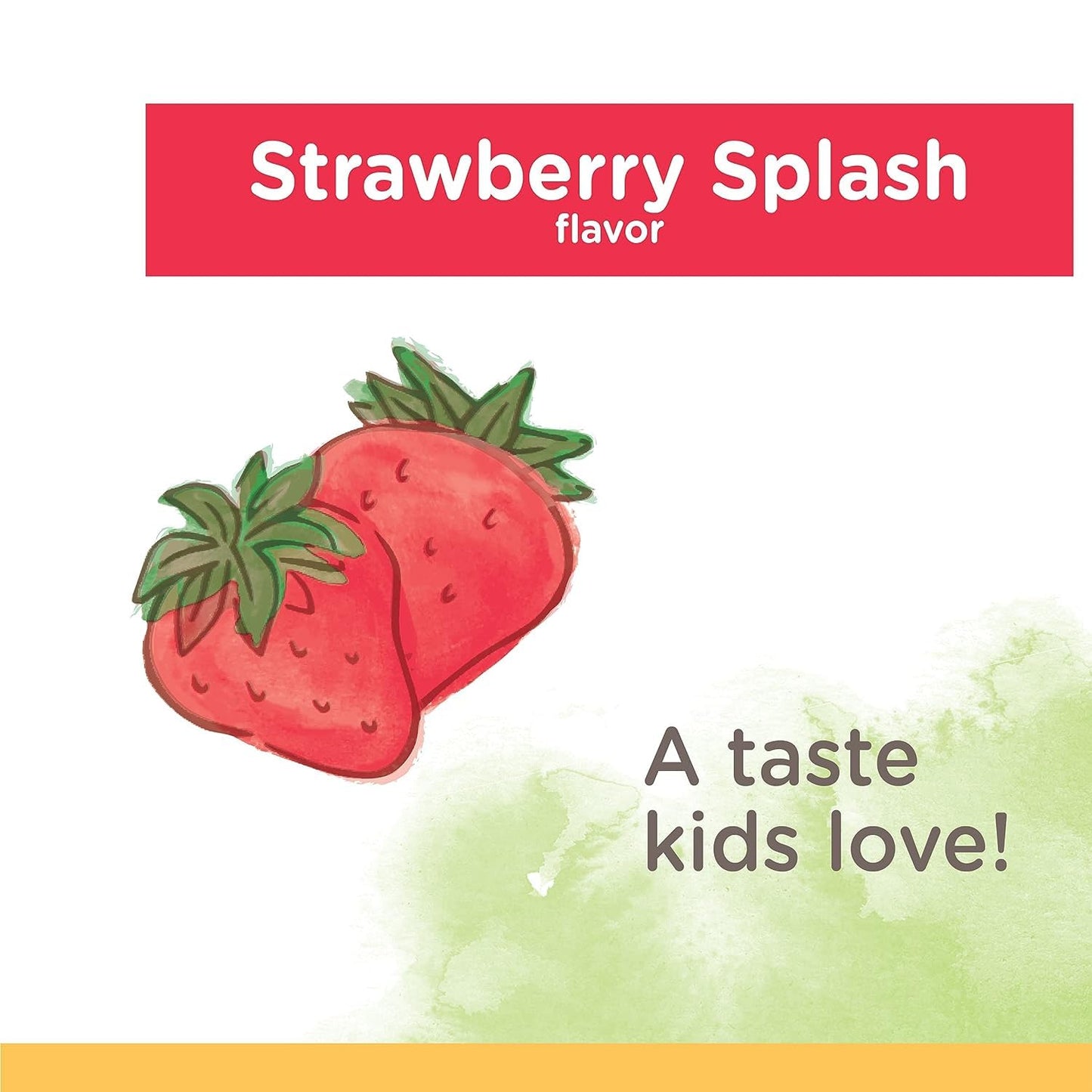 Burt's Bees Kids Toothpaste,Strawberry Flavor,with Fluoride,Strawberry Splash,4.7 oz,Pack of 4