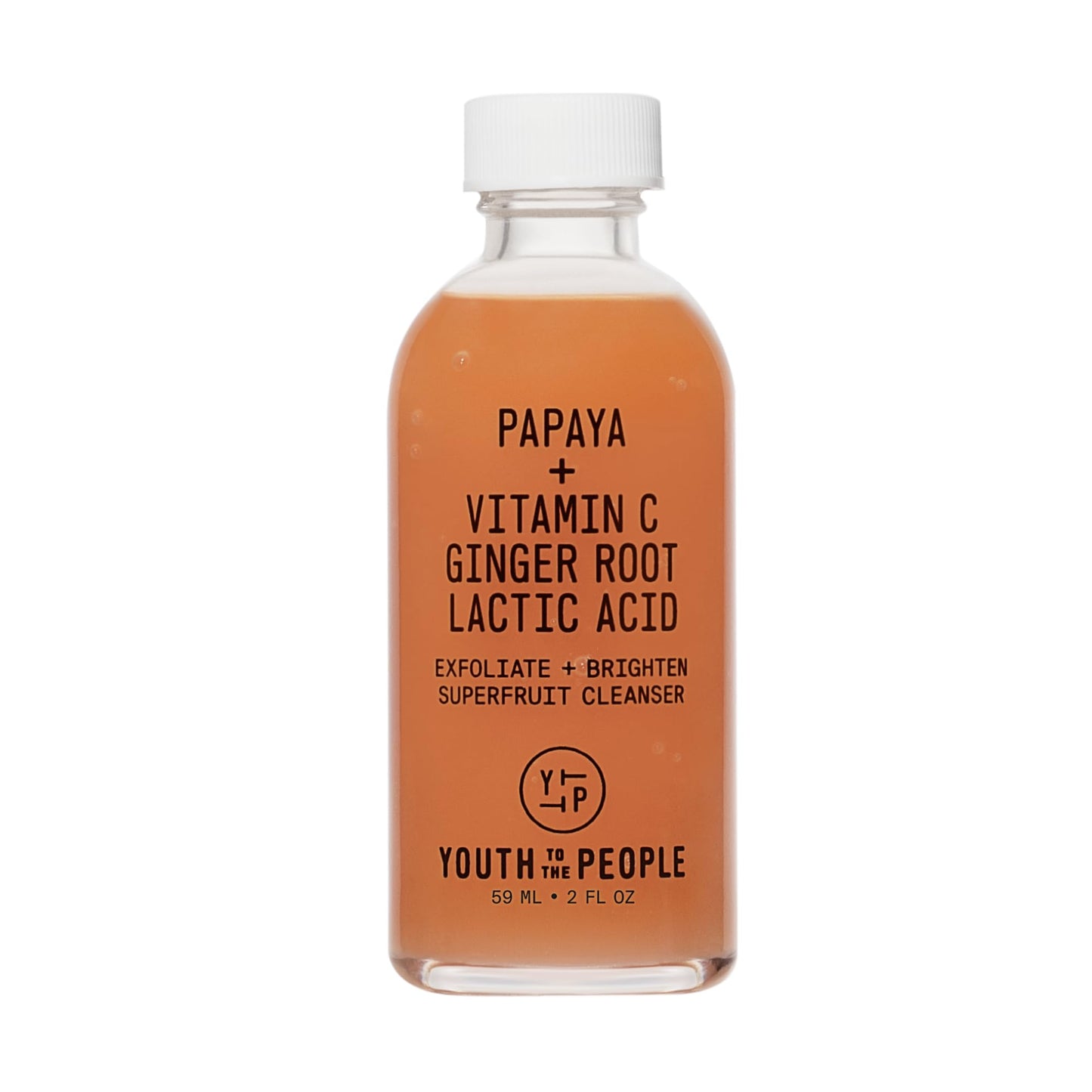 Youth To The People Superfruit Facial Cleanser Travel - Papaya + Vitamin C Exfoliating Face Wash, Cellular Skin Renewal with AHA + BHA, Evens Skin Tone & Texture for Soft + Radiant Skin - 2 fl oz