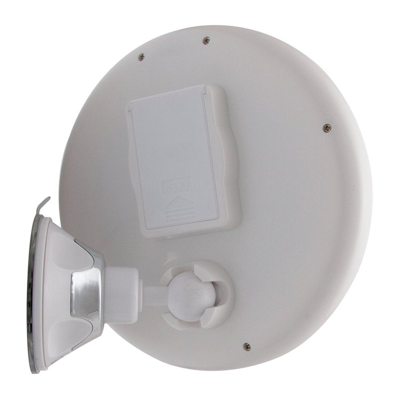 Zadro LED Lighted 10X Magnification Z'Swivel Power Suction Cup Vanity Wall Mount Beauty Makeup Mirror, White