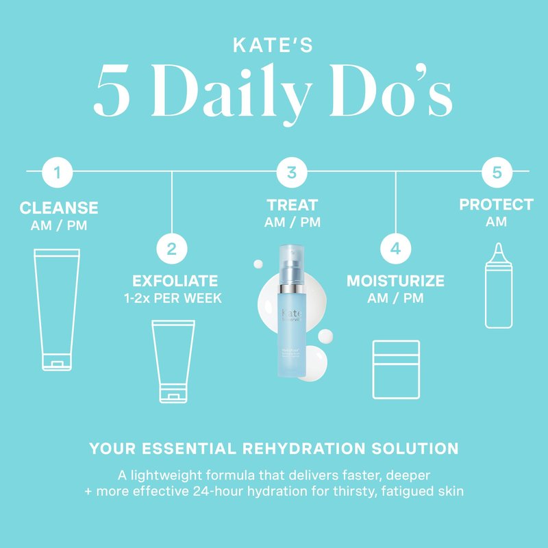 Kate Somerville HydraKate Recharging Hydration Serum – Skin-Quenching Dual-Weight Serum with Hyaluronic Acid for Hydrating, 1 Fl Oz