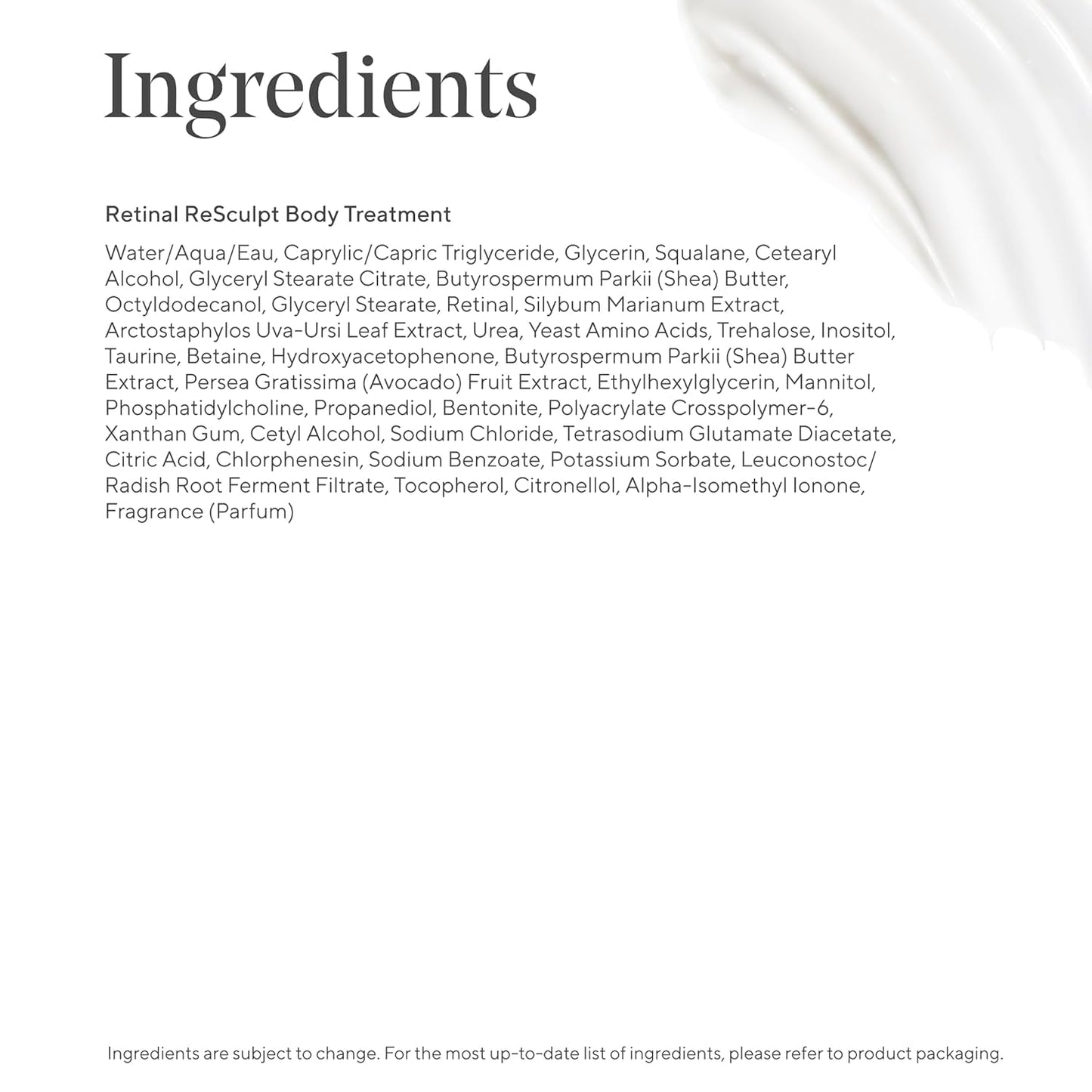 Murad Retinal ReSculpt Body Treatment | Firming Body Cream with Encapsulated Retinal & Shea - 5.0 Fl Oz