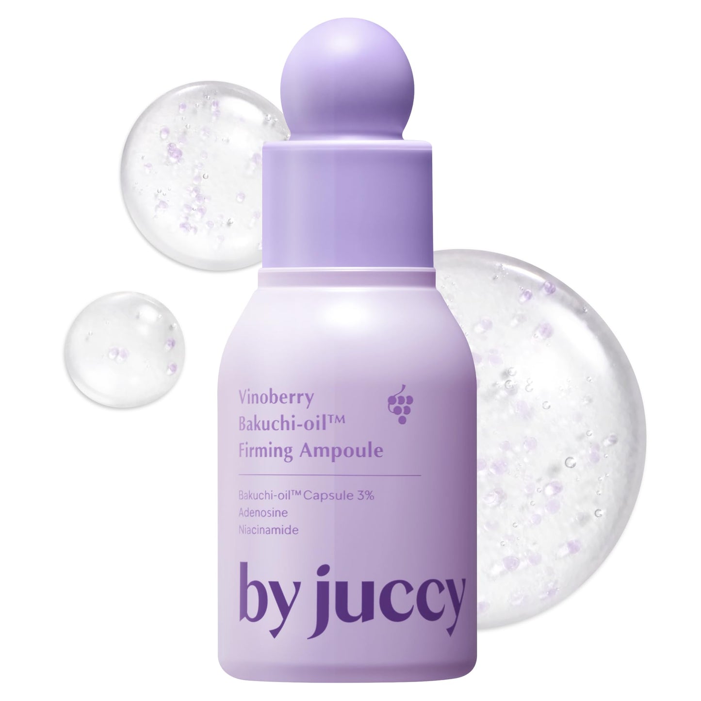 Byjuccy Vinoberry Bakuchiol Ampoule Serum, Anti-Aging Face Oil, 1.01 floz