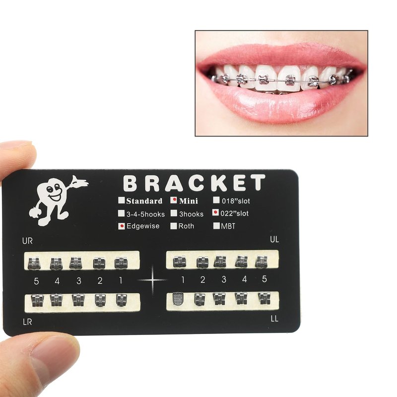 SEAVERRS 200pcs/Pack Mini dental brackets mini roth brackets roth 022 slot bondable,10 pieces per pack 20 pieces per pack. (10 pcs)