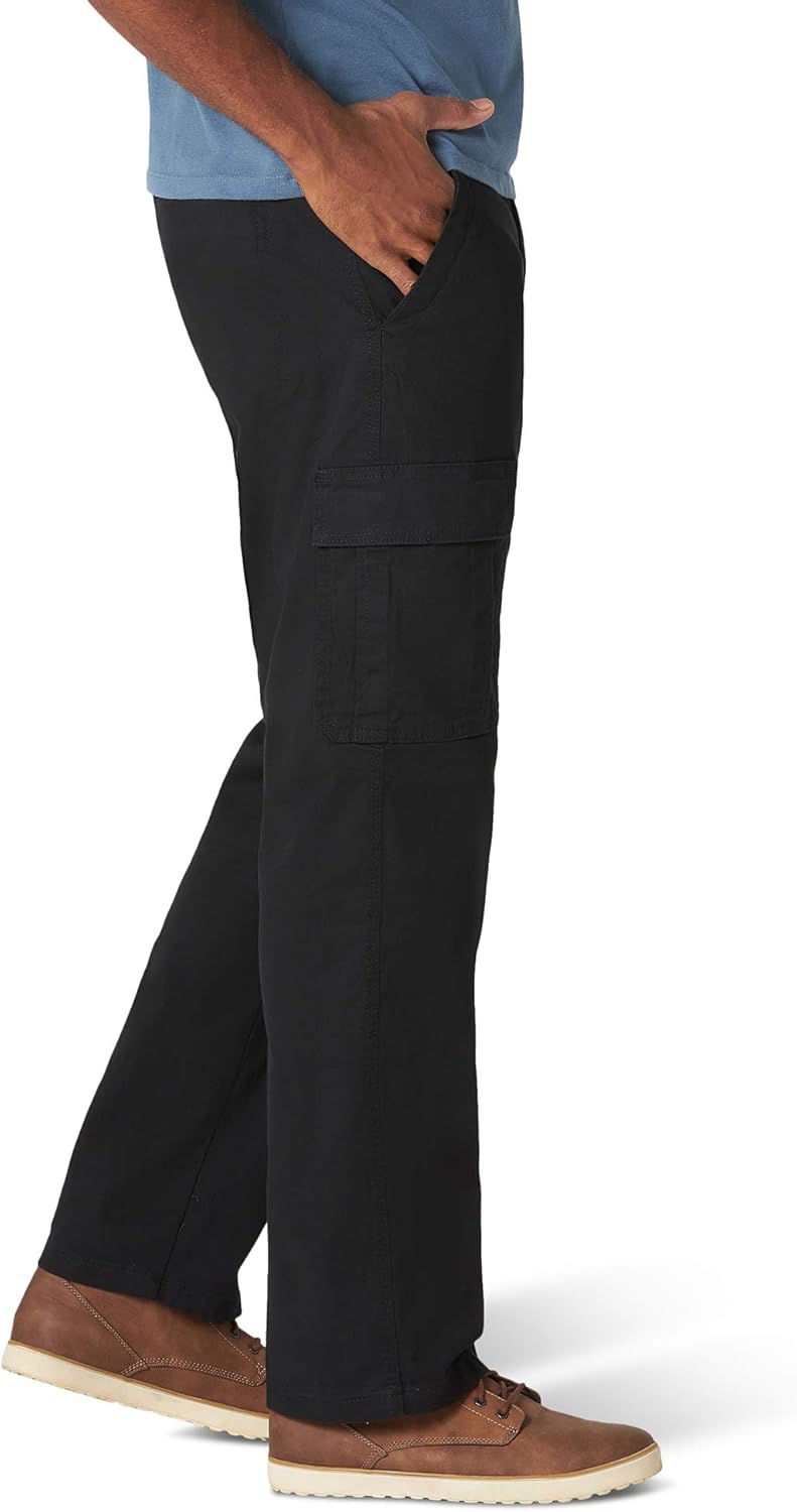 Wrangler Authentics Men's Cargo Pants - Relaxed Fit Stretch Fabric | Versatile Outdoor Wear