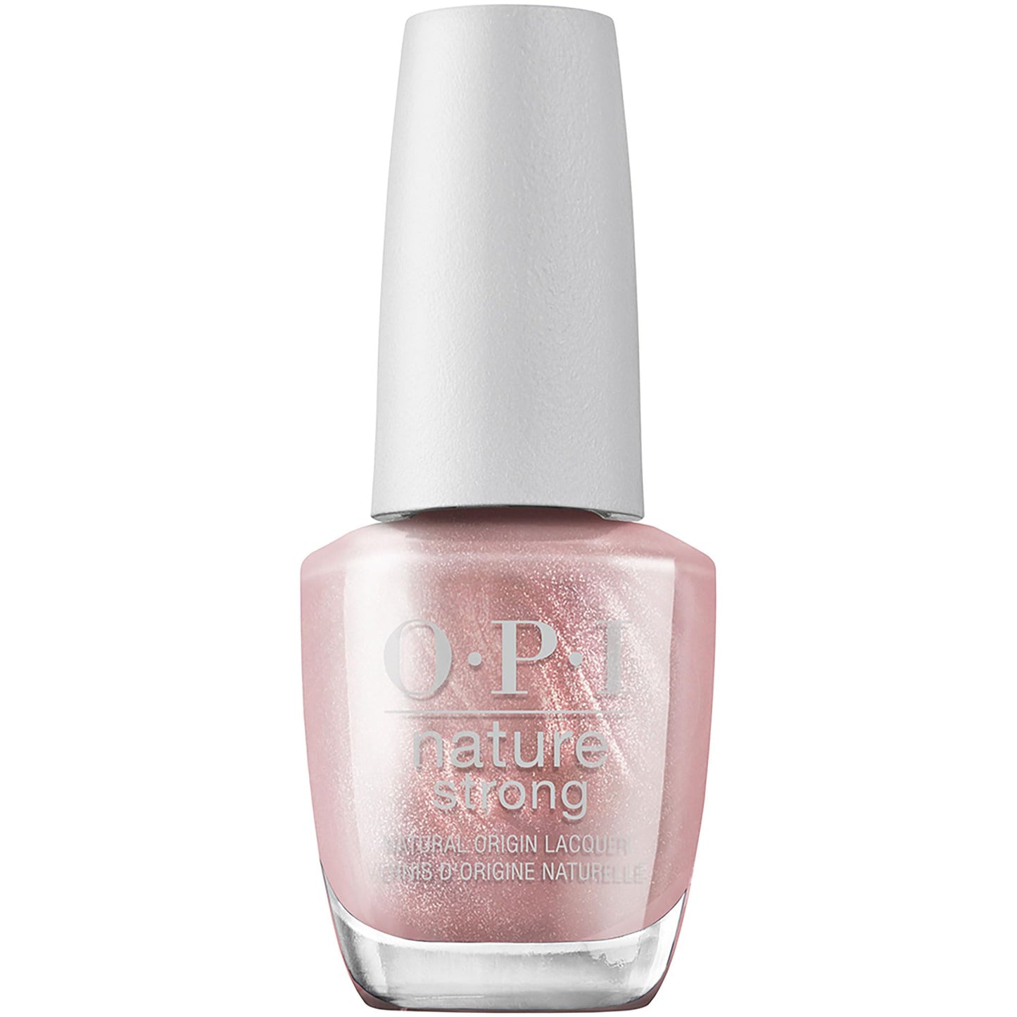 OPI Nature Strong Intentions are Rose Gold | Opaque Bright Neutral Shimmer Natural Origin Nail Polish | Plant Based, Vegan, Cruelty Free