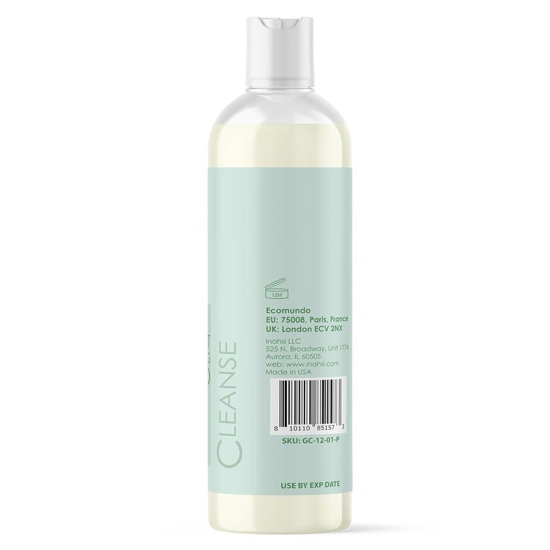 Inahsi Soothing Mint Gentle Cleansing Shampoo - Curly Hair Care for Men, Women & Kids | 12 oz, Made in the USA
