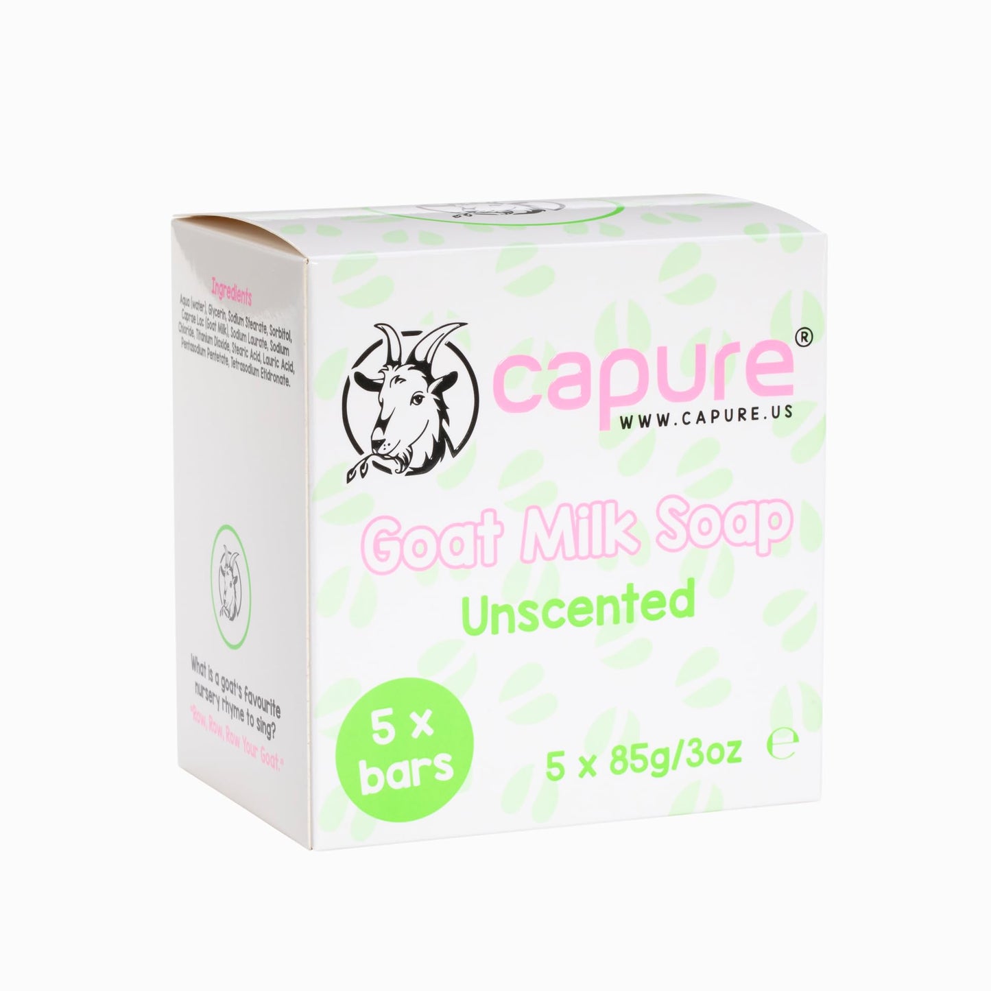 Capure Goat Milk Soap Unscented 5 Pack (5 x 3oz)