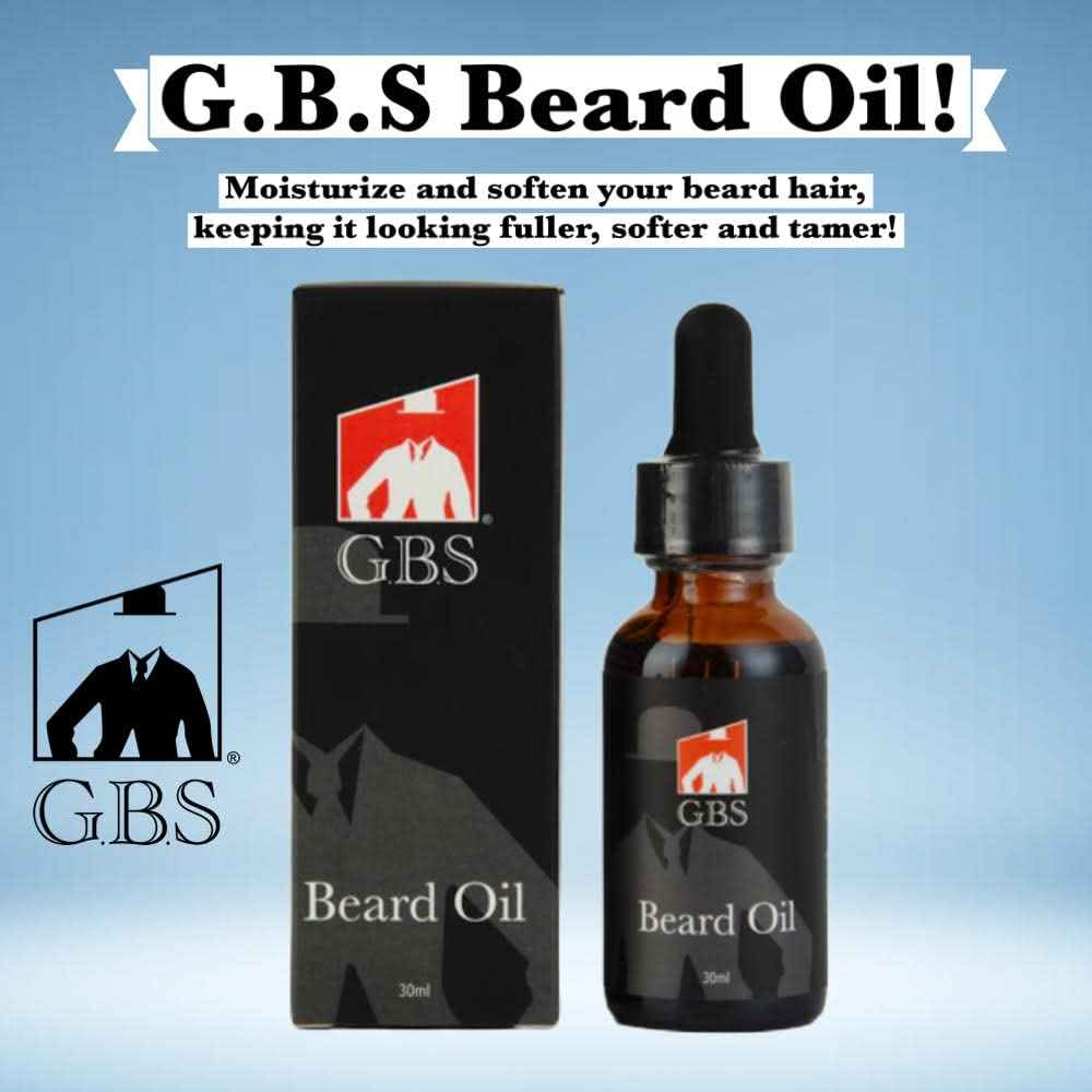 G.B.S Men’s Beard Care grooming Kit style shape Maintain Beard - Scissors Stainless Barber Shavette 2 sided comb Boar beard brush + Blades