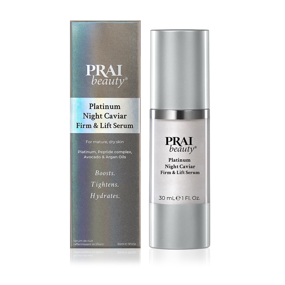 Platinum Firm & Lift Night Serum - Anti-Aging Face Serum for Instant Lift | Vegan & Cruelty-Free, 1 Fl Oz