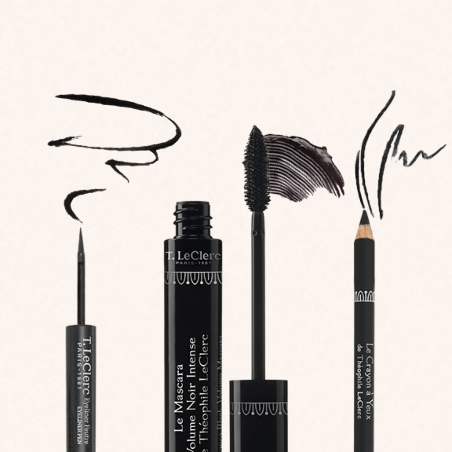 T. LeClerc Eyeliner Pencil - Long Lasting Precision Sharp Tip Eye Pencil for Water Line & Lash Line Use as Highlighter, Concelear, Under Eye Smudge Proof Smokey Eye Makeup Easy to Color (Topaze)