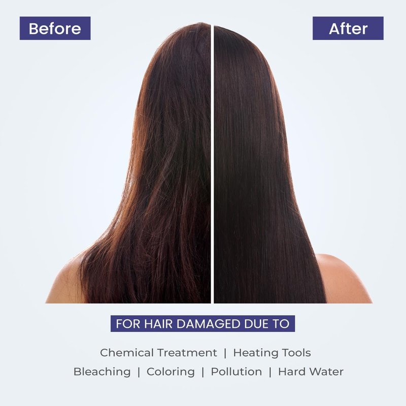 TRICHUP Pro Damage Repair Hair Care Kit, Shampoo, Hair Mask & Serum Set, Anti Frizz & Split End Control, Deep Nourishment for Dry Damaged Hair, Smooth Shiny Hair, Paraben Free, Set of 3