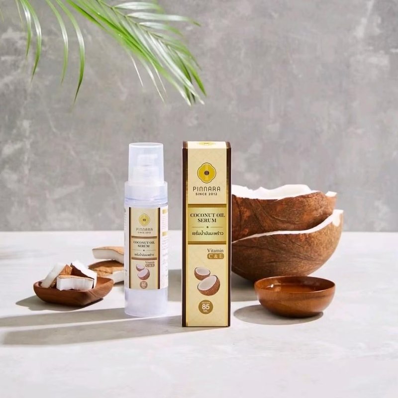 Coconut Oil Serum A helper for beauty treatments from head to toe from Thailand 1 Pack 2.87 Oz (85ml.)