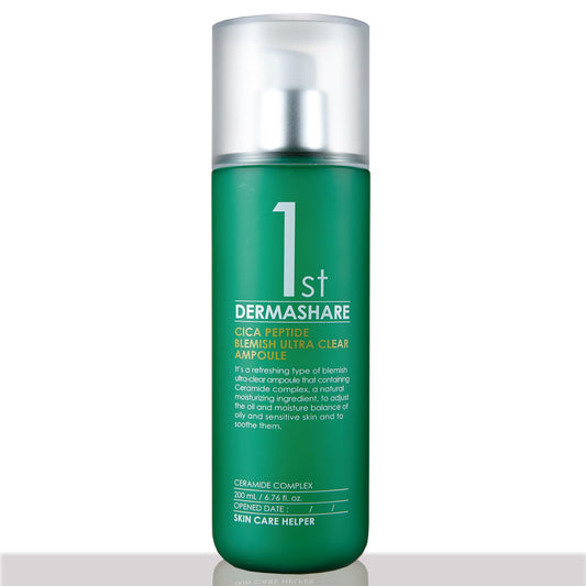 DERMASHARE FIRST CICA PEPTIDE BLEMISH ULTRA CLEAR AMPOULE First Cica Peptide Blemish Clear Ample Beauty Serum, Deer Peptide, Moisturizing, Aging Care, Hari, Large Capacity
