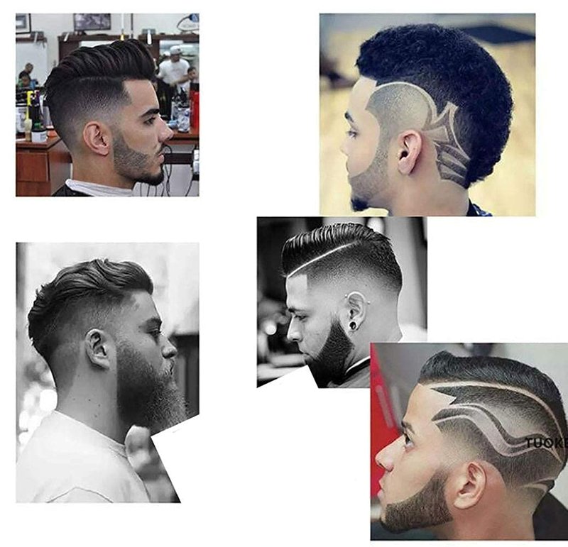 MIKEBE Beard Shaping & Styling Tool With Comb for Perfect line up & Edging For Men's Jaw Cheek/Neck Line, Symmetric/Curve/Step Cut Works with Any Beard Razor Electric Trimmers or Clippers