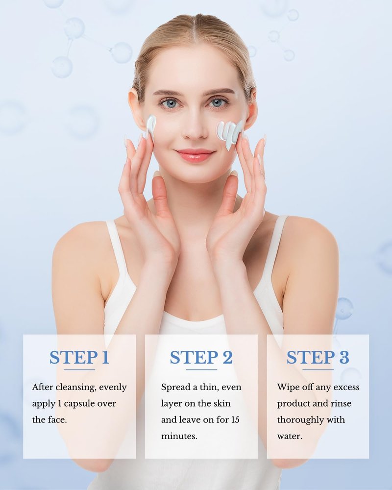 KOMFYMED Recombinant Collagen Soothing Repairing Essence Gel Mask – Calming & Hydrating Smear Face Mask with Neuro-Peptide for Sensitive Skin,Soothe Redness & Skin Discomfort (10 Single-Use Packets)