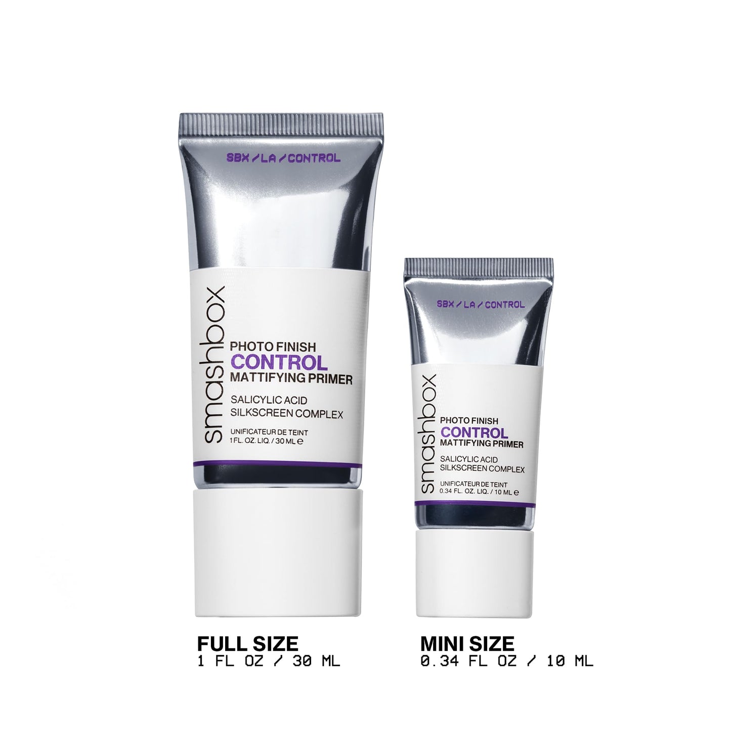 Smashbox Photo Finish Control Mattifying Makeup Primer | Pore-Minimizing, Oil-Controlling Primer that helps Reduce Shine | Silkscreen Complex, Witch Hazel, Salicylic Acid + Zinc, 1 Fl Oz