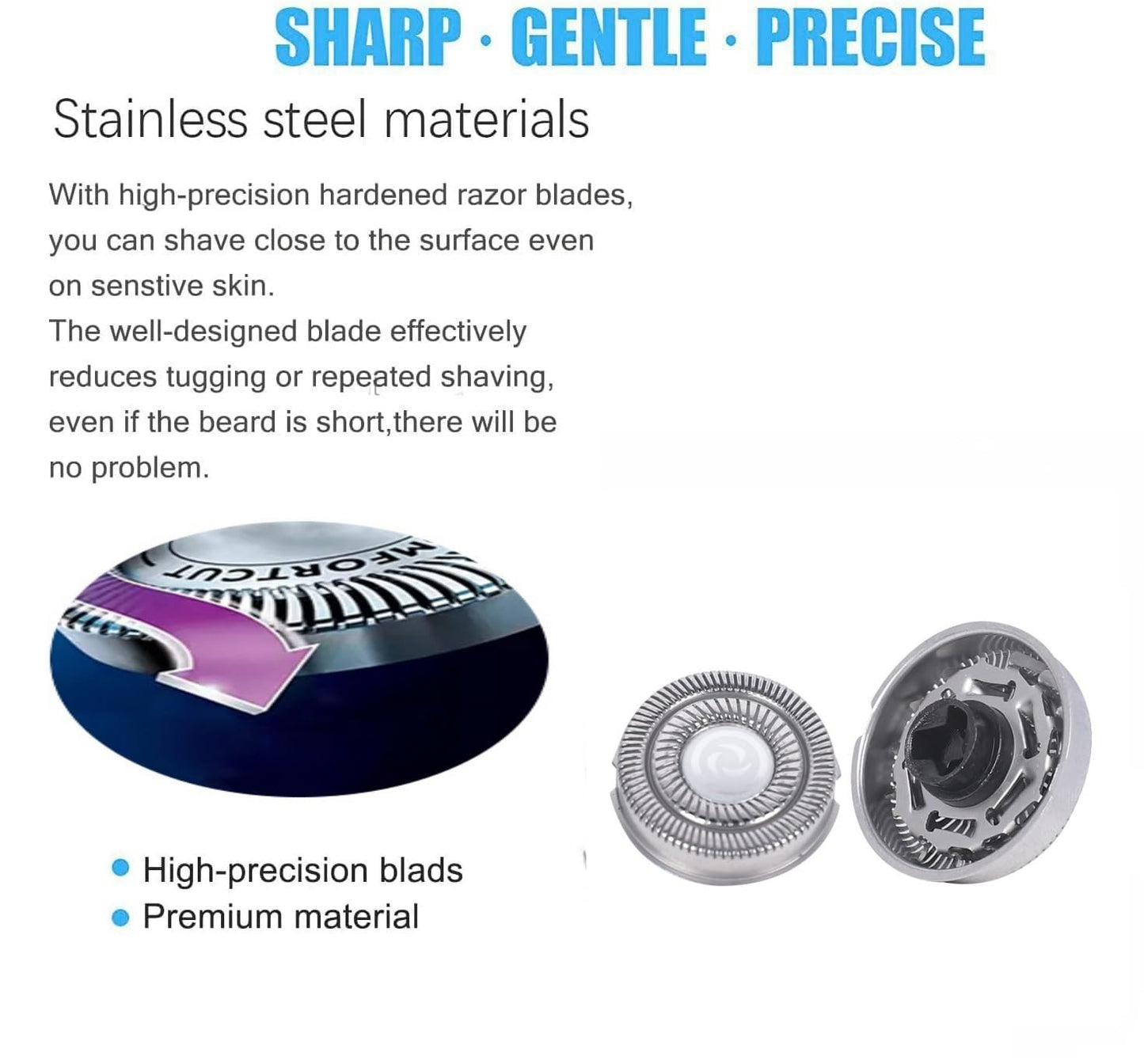 SH90 Replacement Heads for Philips Norelco Series 9000(S9xxx) 8000(S8xxx) Electric Razor Shaver, Upgrade 9000 Blades[6 Pack]
