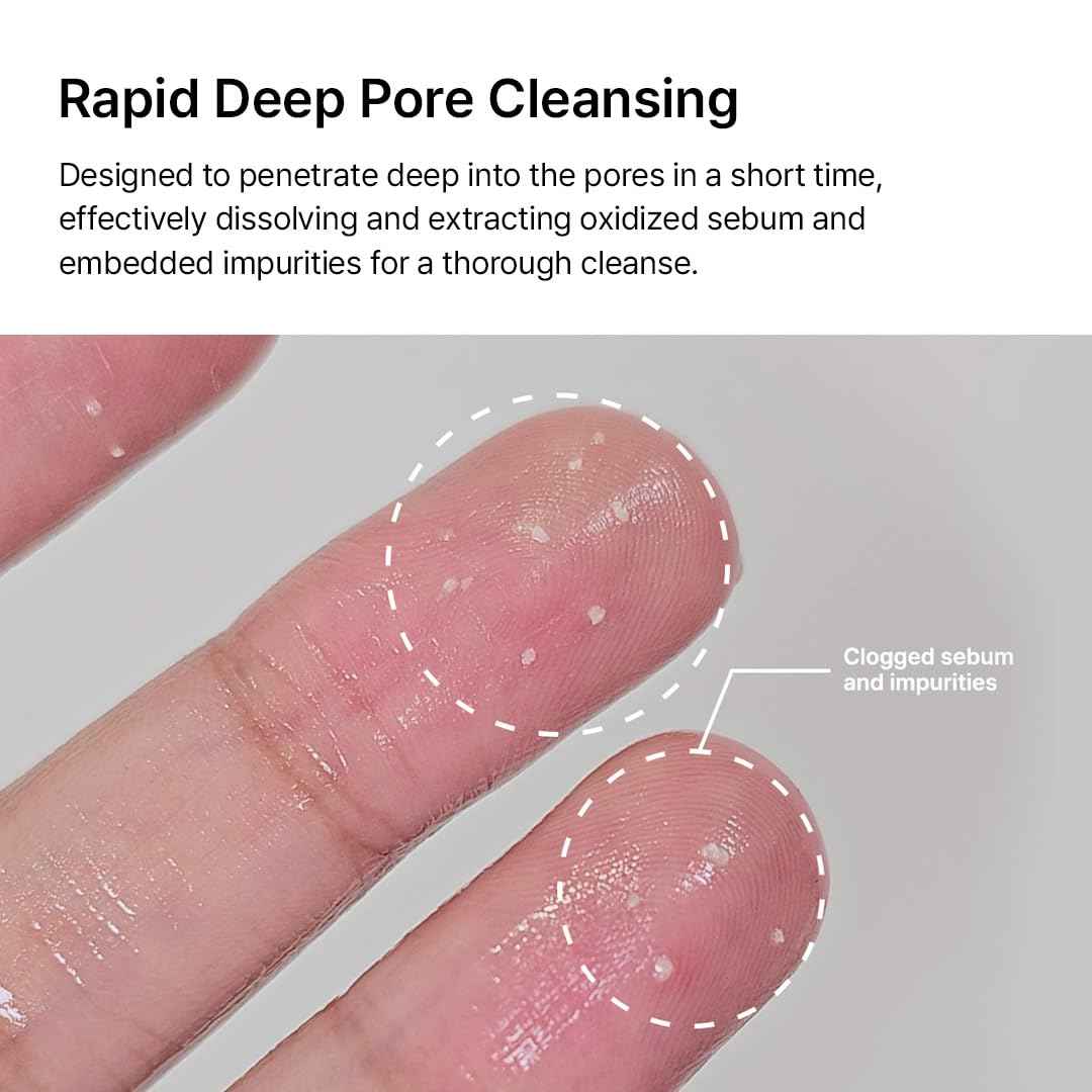 Parnell AHA Omija Ceramic Cleansing Oil 6.76 fl oz | Pore Purifying Sebum Control Deep Cleanser | AHA LHA PHA Omija | Non-Drying Korean Skincare (200ml)