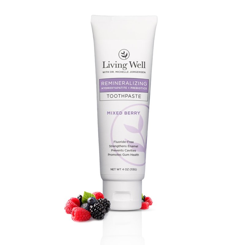 Kids Hydroxyapatite Toothpaste – Natural Mixed Berry – Fluoride-Free Remineralizing Toothpaste with PROtektin – Strengthens Enamel & Supports Oral Microbiome – 4 oz