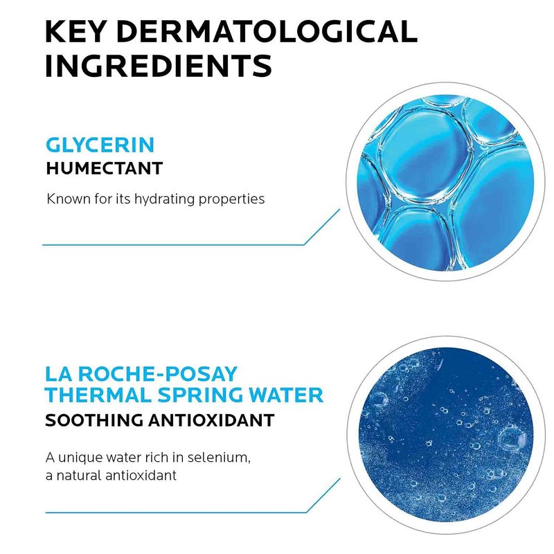 La Roche-Posay Micellar Water for Sensitive Skin, Use as Daily Face Wash, Toner, and Makeup Remover, Oil Free, 3.38 Fl Oz (Pack of 1)