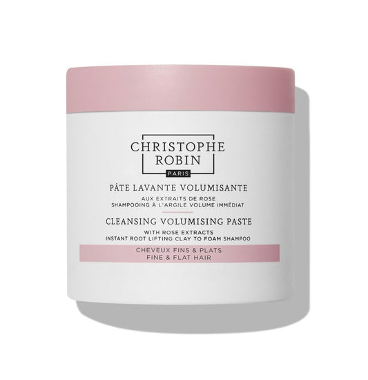 Christophe Robin Cleansing Volumizing Paste Shampoo with Rassoul Clay Rose Extracts Unisex Paste for Fine, Thin, and Flat Hair Color Safe 8.4 fl. oz