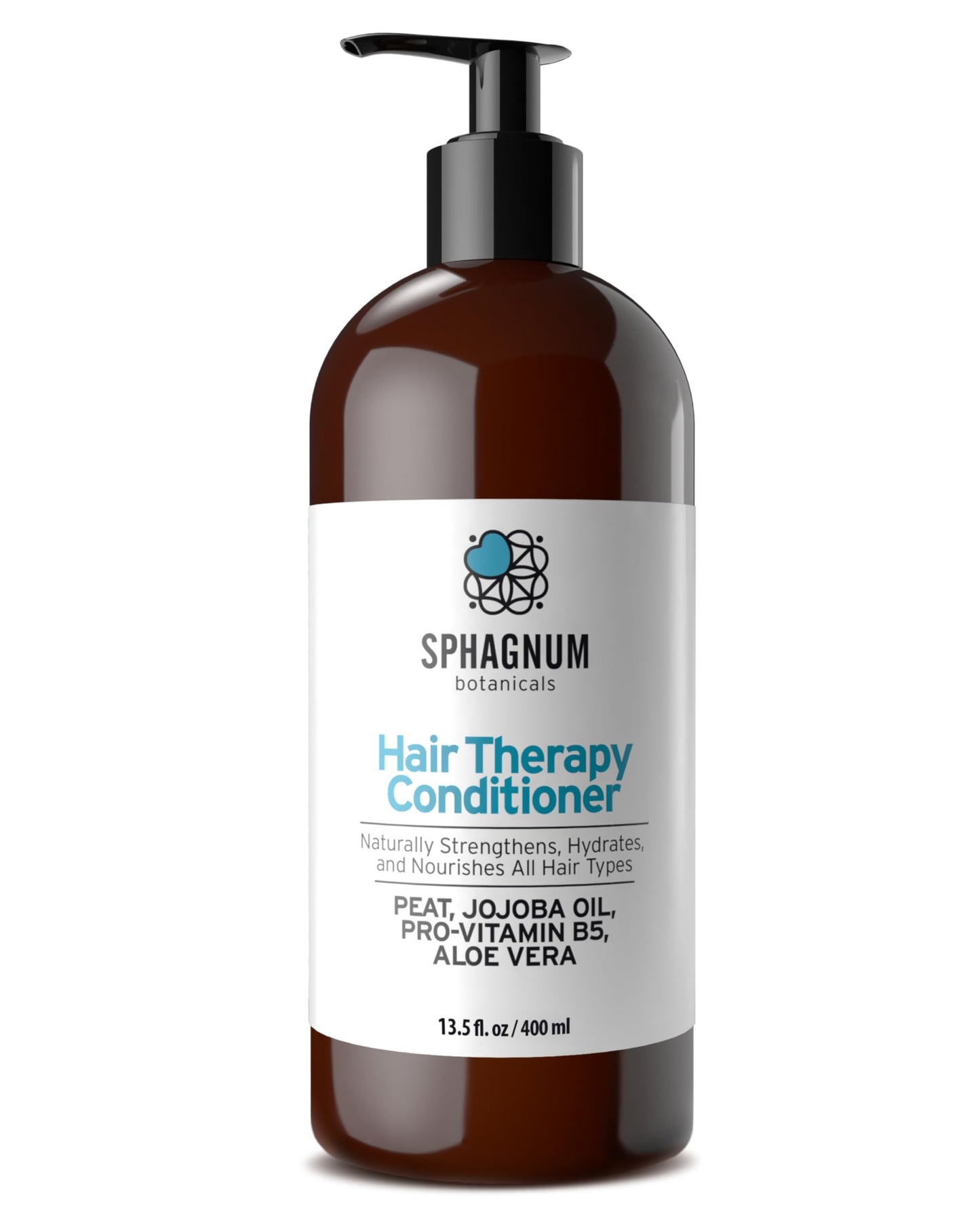 Sphagnum Botanicals Natural Psoriasis Conditioner 13.5 fl. oz. Peat Mud Support for Thin, Dry and Damaged Hair. Jojoba Oil and Aloe Vera for Silky Hair. Sulfate Free.