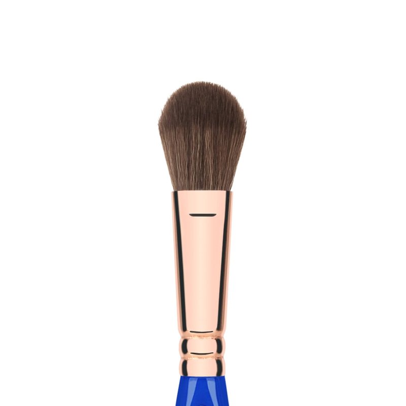 Bdellium Tools Professional Makeup Brush - Golden Triangle 940 Face Blending | Vegan Soft Synthetic Fibers, Blue, 1pc