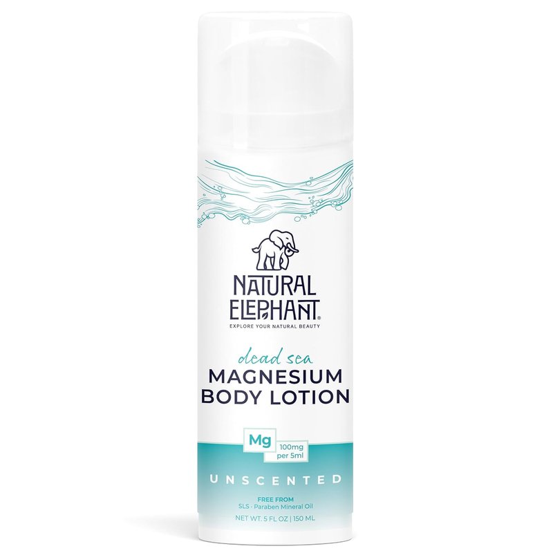 Dead Sea Magnesium Lotion - Unscented Body Moisturizer with Natural Minerals | 5 oz (150 ml)
